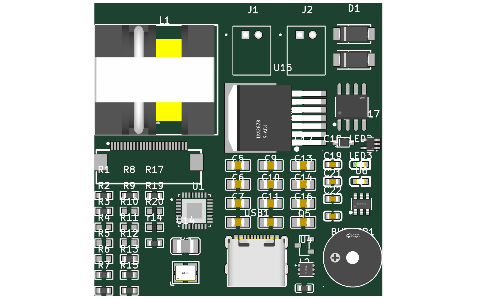 L1 left ear tag prototype board render